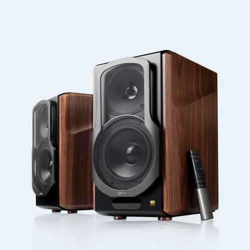 Special Offer Edifier 4004995 S2000MKIII Powered Active Bluetooth 5.0 Wireless Bookshelf Speaker 2.0 Pair 130 Watts With Class D Built in Amp