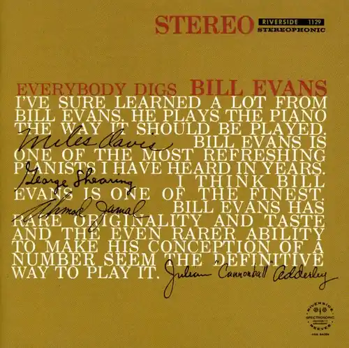 Professional Grade Everybody Digs Bill Evans: Keepnews Collection