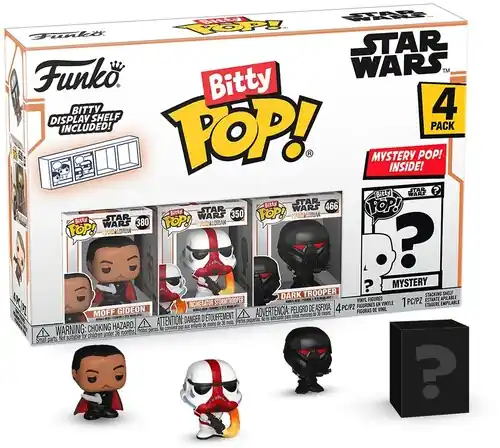 FUNKO BITTY POP!: Star Wars - The Mandalorian - Moff Gideon 4PK Discount