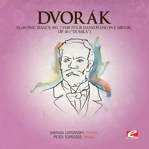 Slavonic Dance 2 Four Hand Piano E Min 46 (Dumka) Professional Grade