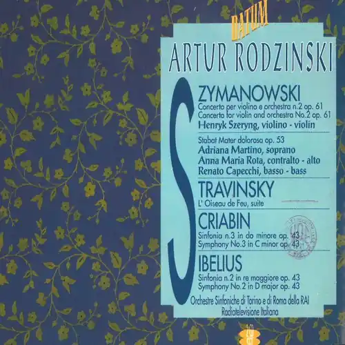 Artur Rodzinsky Conducts Order Now