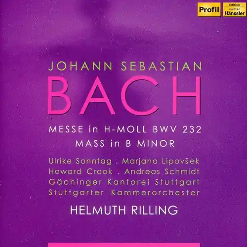 Messe in H-Moll Mass in B minor Grab Now