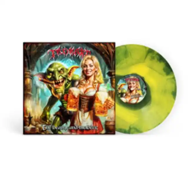 Don’t Miss Out TANKARD - BEAUTY & THE BEER (REMASTERED 2025/GREEN YELLOW SWIRL VINYL) (Vinyl LP)