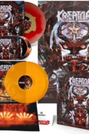 KREATOR - KRUSHERS OF WORLD (GOLD/RED INK SPOT/TRANSPARENT ORANGE VINYL/CD) (Vinyl LP) While Supplies Last